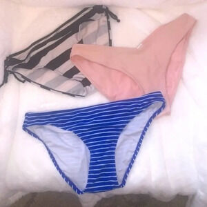 Set 3 Xhilaration‎ bikini bottoms L